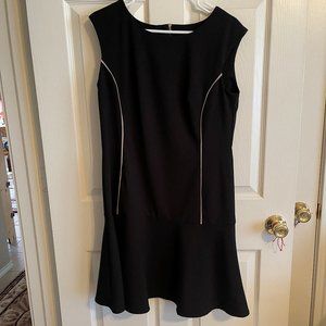 I.N. STUDIO Dress BLACK Sleeveless FLARED SKIRT